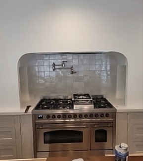 Kitchen Gas Stove & Pot Filler Installation